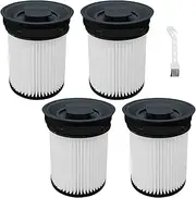 [ECOMAID] 4 Pack Fine Dust Vacuum Filter for Miele TriFlex HX1 FSF Pro Cat & Dog Cordless Stick Vacuum Cleaners, HX-FSF HEPA Vacuum Filter Replacement Part No #11289902