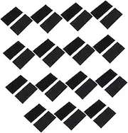 PartyKindom 15 Sets Self Adhesive Hook Loop Tape of Black Double Sided Fasteners for Picture Hanging Organization