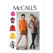 McCall M6606 Misses' Tops, Tunic and Tie Sewing Pattern, Size B5 (8-10-12-14-16)