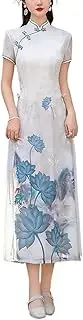 [TJSCFY] Ao Dai Vietnamese Dress for Women Traditional Chinese Costume 2025 Retro Summer Elegant Qipao Cheongsam Dresses
