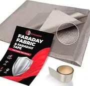 Atmosure 1 Yard Copper Faraday Fabric (44" x 36") — EMF Blocker & EMP Protection from Cellular Signal, WiFi, Bluetooth, GPS — Faraday Cage Protection DIY Enclosure Wireless Shield