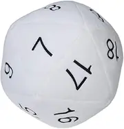 Ultra Pro Jumbo D20 Dice Plush, White/Black