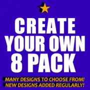 Eight 8 Pack of Pin-back Badge Buttons. 1.25 inch CHOOSE ANY FROM OUR LISTINGS