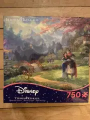 NEW Disney Thomas Kinkade 750 pc Jigsaw Puzzle Mulan Blossoms Of Love FREE SHIP