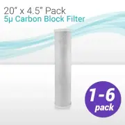1-6 Pcs 20"BB Whole House CTO Carbon Block Water Filters fits Vitapur VS20RF-CTO
