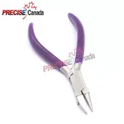 Round & Flat Nose Nylon Jaw Pliers Optician Optical Jewelry Pliers Purple Dip