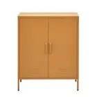 ArtissIn Sweetheart Metal Locker Storage Shelf Shoe Cabinet Buffet Sideboard Yel