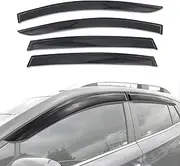 AUSGO Weathershields Compatible with Subaru XV 2017-Onwards, Luxury Weather Shields Window Visors Wind Deflectors Sun Rain Guard 4PCS Set