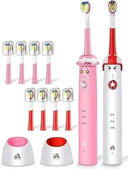 Oral Sonic Electric Toothbrush for 4-12 Ages Teenager Tooth Brush Smart Timer 50+Day Replacement Brush Head for Kids Gift Sets