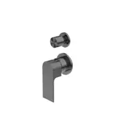 Nero Bianca Shower Mixer With Divertor Separate Back Plate Gun Metal NR321511GGM