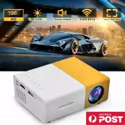 Mini Portable Projector LED HD 1080P Home Cinema Theatre WiFi HDMI YG300 Pro AU
