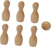 OSOLADY DIY Wooden Bowling Set Early Learning Toys Safe Mini Bowling Games for Boys and Girls