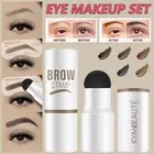 Eyebrow Shaping Kit Waterproof One Step Perfect Set Stamp Stencils Brow Shadow