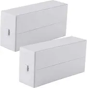 Happyyami 2Pcs Slot Nail Drill Bits Storage Box Polishing Heads Organizing Holder for Easy Access Dust Display for Manicure Tools and Nail Care
