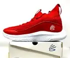 Under Armour Steph Curry 8 Flow TB 3024785-605 Red Patent White Men's 10 Shoes