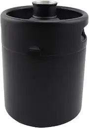 Brewing Tools 2L/3.6L/5L Homebrew Beer Mini Keg Pressurized Growler Matte Black Draft Beer Dispenser Brewing Accessory(Black 2L)