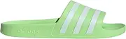 [adidas] Unisex Adilette Aqua Slides Sandal, Green Spark/White/Green Spark, 4 US Men