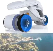 Upgraded Underwater Scooter Dual Motors with Smart Action Camera Mount OLED Display 132ft Waterproof Rechargeable Sea Scooter for Water Sports Diving Snorkeling Sea Adventures