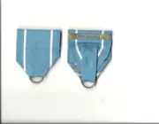 Ten United Nations UN Award Medal Mission drapes ribbons only blue and white