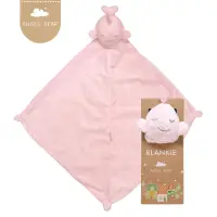 在飛比找momo購物網優惠-【Angel Dear】動物嬰兒安撫巾禮盒(粉紅小鯨魚)