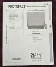 Sams Photofact 4881 Service Manual for RCA G27649YX51/52 (Chassis CTC203AA9)