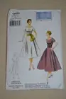 Vogue V9105 sewing pattern, womens dress, size 14-22, original 1954 design