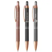 Custom Imprinted Phoenix Softy Rose Gold w/ Stylus printed with logo - 100 QTY