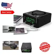 Versatile HX-300CD CD Player & FM Radio with Digital Clock and Charging Ports