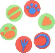 LRXIYODE 6pcs Assorted Animal Pattern Stamps Graffiti Drawing Seal for Creative Craft Projects Enhances Imagination Suitable for Older Random Color