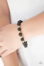 Paparazzi Down To Earth - Black Urban Bracelet