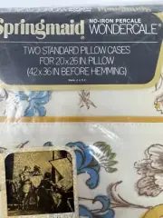 SPRINGMAID Wondercale Met Museum Art Pillow Cases Set of 2 NEW in Package Percal