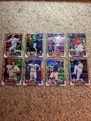 2023 Topps Chrome X-Refractor. 8 Card Lot.