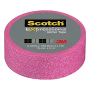 Scotch Expressions Glitter Tape: 0.59 in. x 196 in. (Pastel Pink)