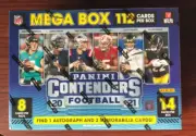 2021 Panini Contenders NFL Football Mega Box 112 Cards w/ 1 AUTO & 2 Mem SEALED