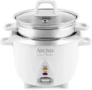 Aroma Housewares 6-Cup (Cooked Yield ) / 1.2Qt. Select Stainless Pot-Style Rice
