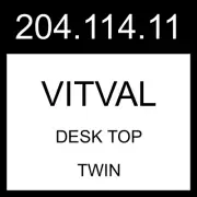 IKEA VITVAL Desk Top White Twin 204.114.11