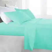 Single Size Aquamarine 1000TC Egyptian Cotton Sheet Set