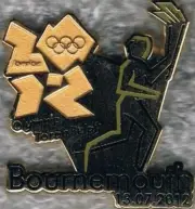 2012 London Olympic Torch Relay Bournemouth Games Mark Pin