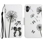 For Samsung Galaxy A06 Case Pattern Printing Protective Leather Folio Phone Cover
