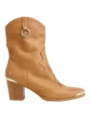 [Belle & Bloom] Dallas Western Boot in Brown