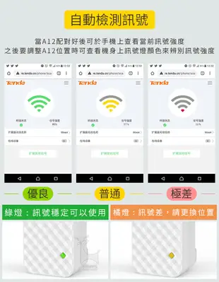 騰達 A12 Wifi增強器 家用路由器 無線WiFi訊號延伸增強器 信號中繼 網路增強【原廠認證】 (7.5折)