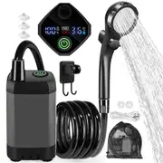 Rechargeable Portable Camping Shower,6000mAh Battery