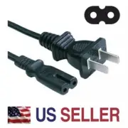 AC Power Adapter Cord 2-Prong Figure8 for Sony PlayStation 3 Slim PS3 PS2 PS1 5'
