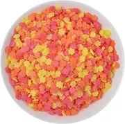 100g Resin Flatbacks Slime Accessories Clay Sprinkles Decoration for Slime Charms Filler DIY Slime Supplies Fake Candy Chocolate Cake Dessert Mud Particles Toy Scrapbook Phone Case, flower18