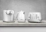 De’Longhi Distinta Moments & Lattissima Breakfast Collection, Set Includes, Nespresso Lattissima Coffee Machine, 4 Slice Toaster, Electric Kettle, White