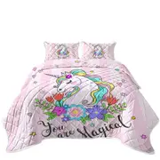 You are Magical Girly Unicorn Coverlet