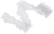 Decorative Lace Trim, 10 Yards 4.5cm Wide Nylon Ribbon with Zigzag Pattern, Sewing Trim for Clothing Home Decor