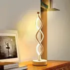 Creative Spiral LED Table Lamp Dimmable Energy Saving Modern Bedside Night Lamps