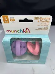Munchkin Sili-Soothe & Teethe Silicone Pacifier & Teether 3month Plus