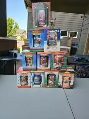 Lot Of (10) Budweiser Holiday Mugs Steins - 1995 - 2002 OG Boxes